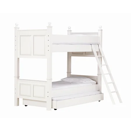 Twin Over Twin Bunk Bed with Trundle Bed